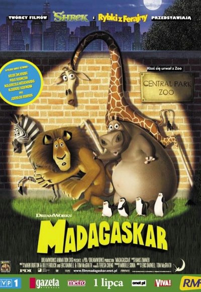 plakat Madagaskar cały film